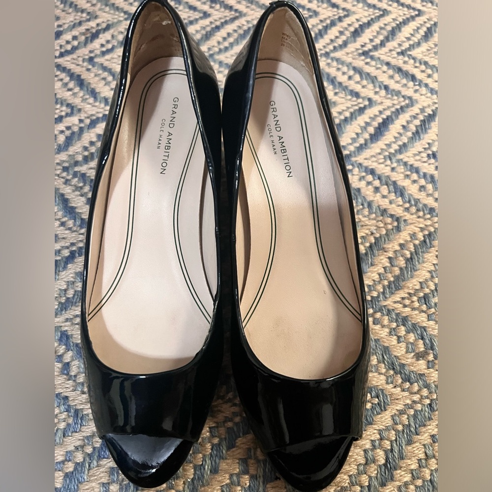 Ambition Black Patent Leather Heels